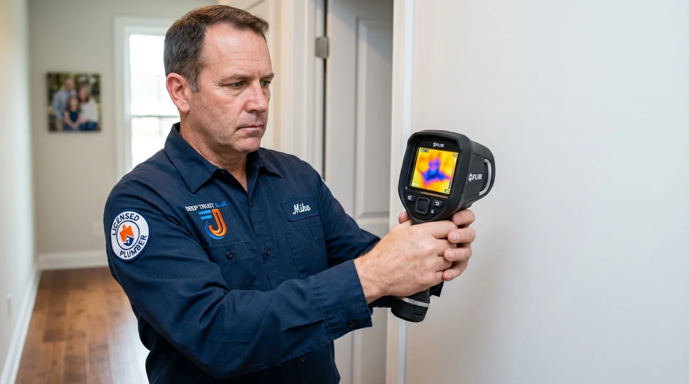 Thermal imaging leak detection by Johns Plumbing LLC in Nesquehoning
